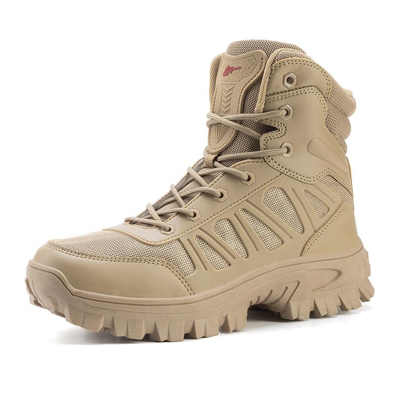 Fashion Men's Desert Outdoor Military Boots Casual Fashion Single Shoes Hiking Boots Battle Tourist Mountain Climbing Shoes