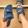 New Women's Comfortable Sandals Women Slip On Wedge Sandals Sports Beach Walking Shoes Summer Fashion Denim Casual Sandals