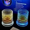 Premium 360° Rotating Glass Cup with LED for Unique Wine Tasting Experience