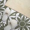 Self-adhesive patterned vinyl decor for the bedroom 100x50 cm floral pattern with leaves