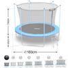 Neo-Sport Garden Trampoline 6Ft/ With Inner Net And Ladder