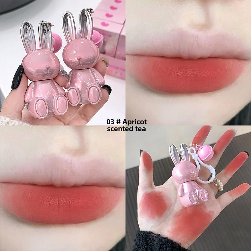Pink Rabbit Velvet Mist Lip Cream Шелковистая гладкая помада для губ 6 элегантных оттенков Стойкая увлажняющая помада