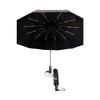 Полностью автоматический 12-проводной зонт с черной ручкой