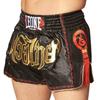 Leone 1947 Muay Thai Kickboxing Unisex THAI Made In Mongkhon Size AB754 Shorts, [BANGKOK SHORTS], Satin, Thailand, Design, L/Black, [Authentic]