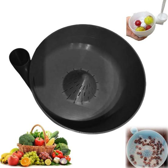 Automatic Fruit Washer And Drainer Bowl 3D Printed Berries Wash Machine Salad Spinner Vegetable Cleaner Fast Draining Kitchen Gadget