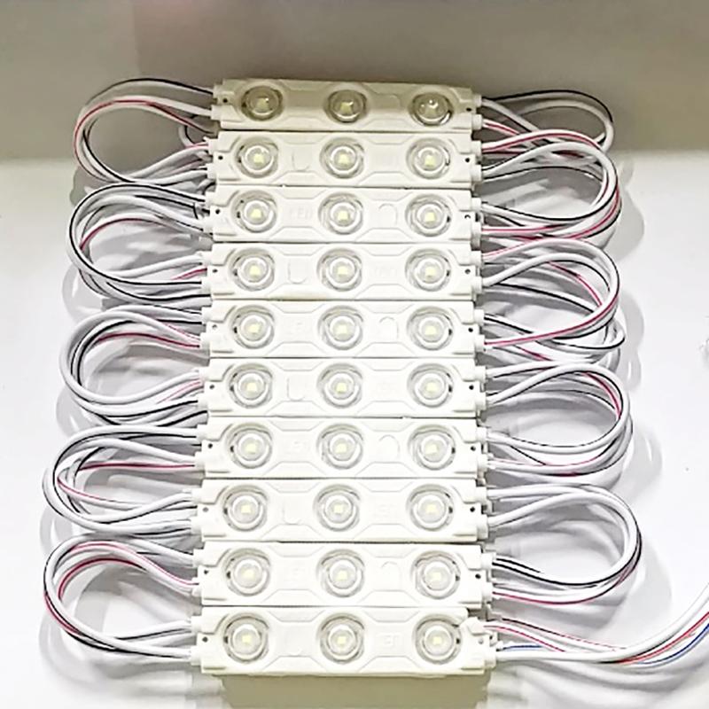20 шт. Модуль 2835 SMD с 3 светодиодами DC12V Инжекционный Водонепроницаемый IP67 Декоративный 2835 Жесткая Светодиодная Лента Лампа Холодный Белый