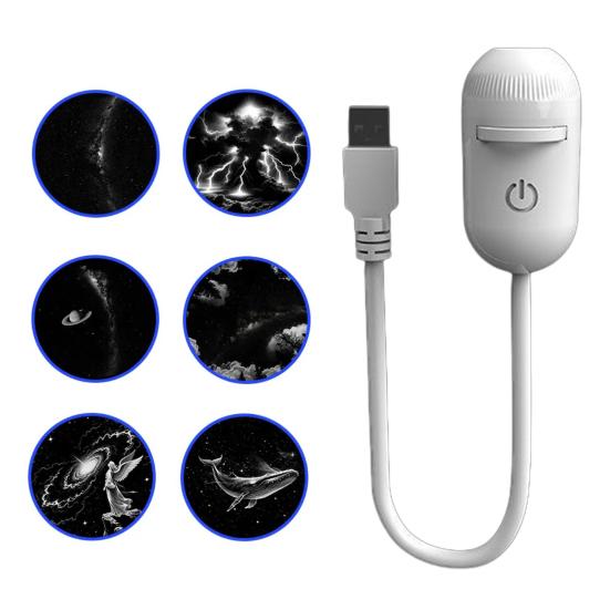 Проектор Звездного Неба Лампа с Сенсорным Управлением Ночник с Регулируемой Яркостью USB Портативный 2-в-1 Светодиодный Ночник для Детской Спальни Автомобиля