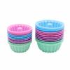 12Pcs Nonstick Silicone Baking Cups Colorful Jello and Cakes Molds High Quality Cake Pan