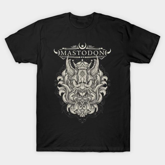 Мужская черная футболка с принтом Mastodon Печать на трансферной бумаге без вырезания Хлопковая футболка