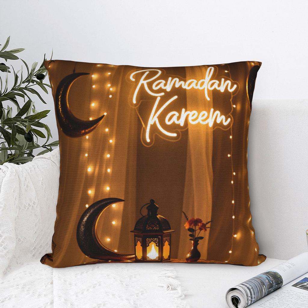 Ramadan Lantern Pillow Cover Fashion Pillow Case For Sofa Car Home Decor Soft Cushion Cover Gift