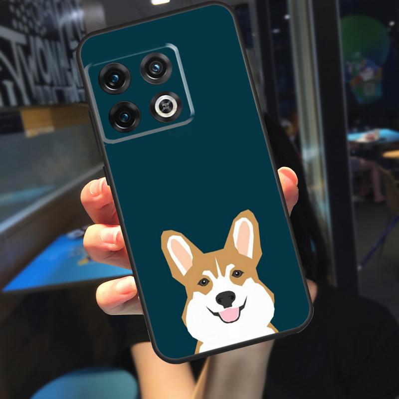 Чехол Corgi and Bubble Tea для OnePlus 10T 8T 9RT 12 13 13R 11 9 10 Pro OnePlus Nord 4 CE 2 3 Lite N20 N30