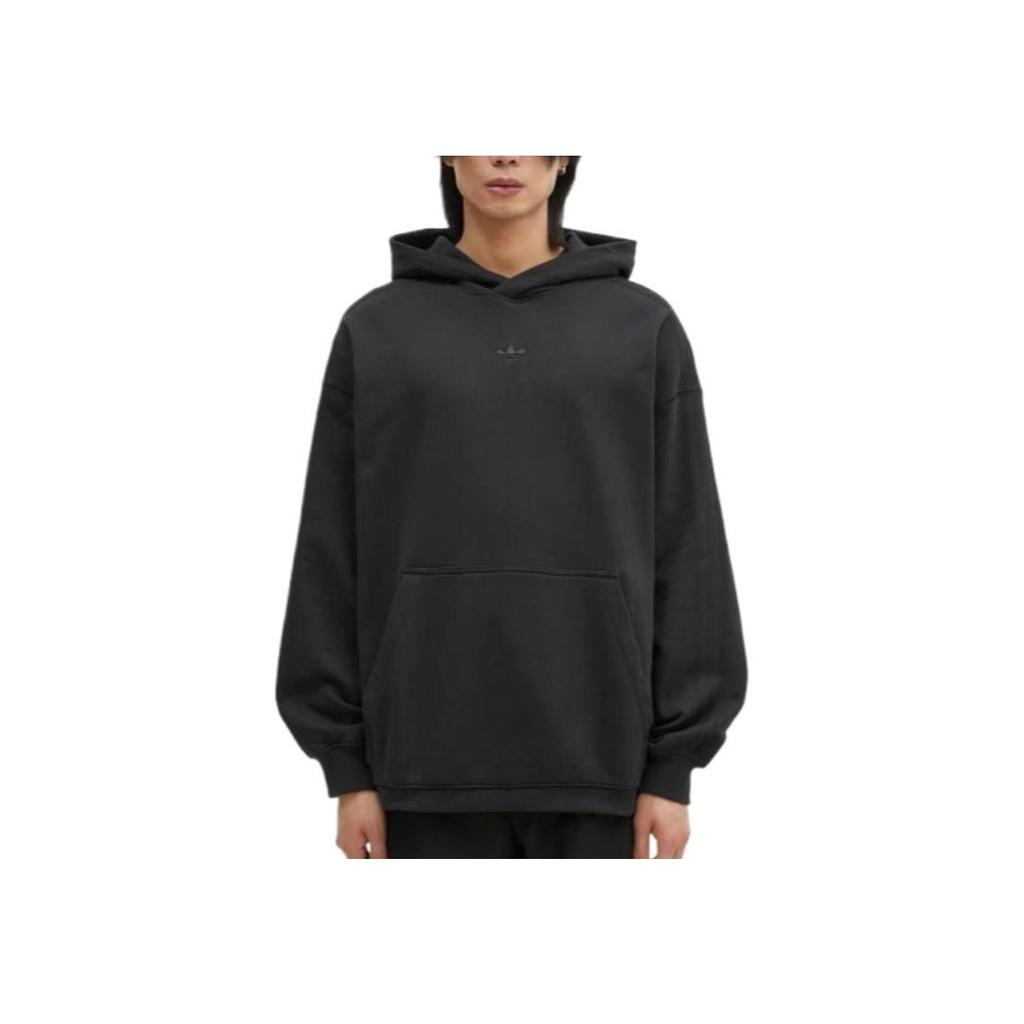 Adidas Essentials Hooded Loose Casual Comfortable Sweatshirt Men Sweatshirt Black JC9572