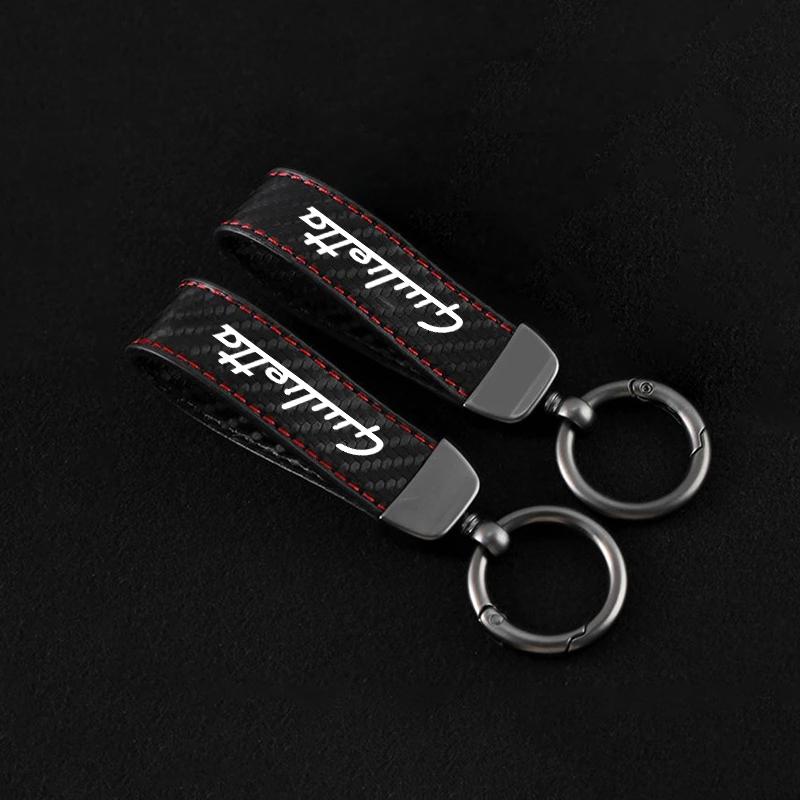 XTXG4 Luxury Leather Car Key Chain Anti-theft Keychian Ring For Alfa Romeo Giulietta 940 2010-2014 2015 2016 2017 2019 2021 Accessorie