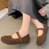 Outdoor Shoes Women 2025 Ladies Shoes Mary Janes   Daily Casual Flats Women Round Toe Buckle Strap Soft Bottom Women's Flats