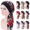Adjustable Elastic Printed Pre-Tied Hair Loss Hat Cancer Head Scarf Chemo Pirate Cap Muslim Turban