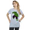 Marvel Womens/Ladies Hulk Pose Cotton Boyfriend T-Shirt