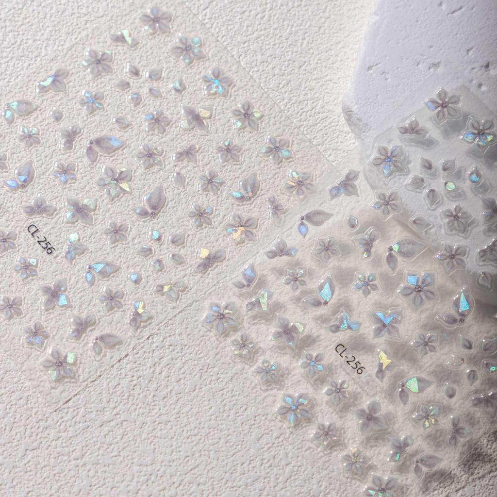 Cyansea Милые Ракушки Ледяные Цветы Наклейки для Маникюра - Новый Самоклеящийся Рельефный Дизайн