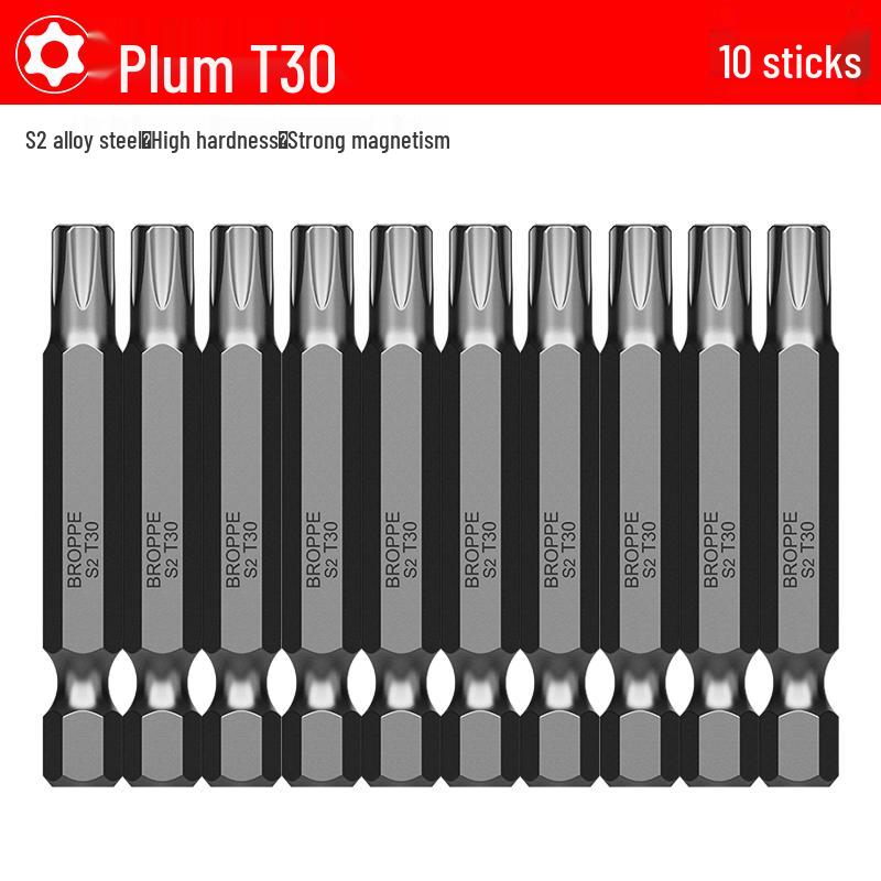 S2 Steel Magnetic Phillips & Slotted Screwdriver Bits Set for Electric Hand Drills and Pneumatic Tools