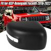 Черная Накладка на Зеркало Заднего Вида Правая Сторона для Jeep Renegade 2016-2022 2023