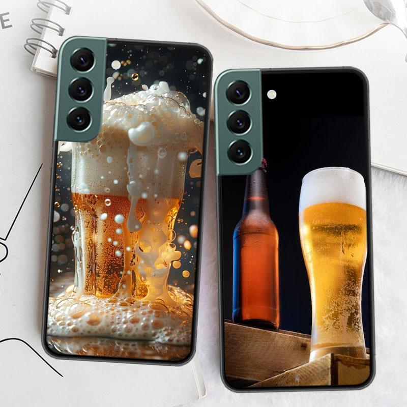 Свежий Холодный Пивной Чехол Для Телефона Samsung Galaxy S22 S25 Ultra S21 S10 Plus S26 Edge S20 S23 S24 FE Чехол Силиконовый Мягкий ТПУ C