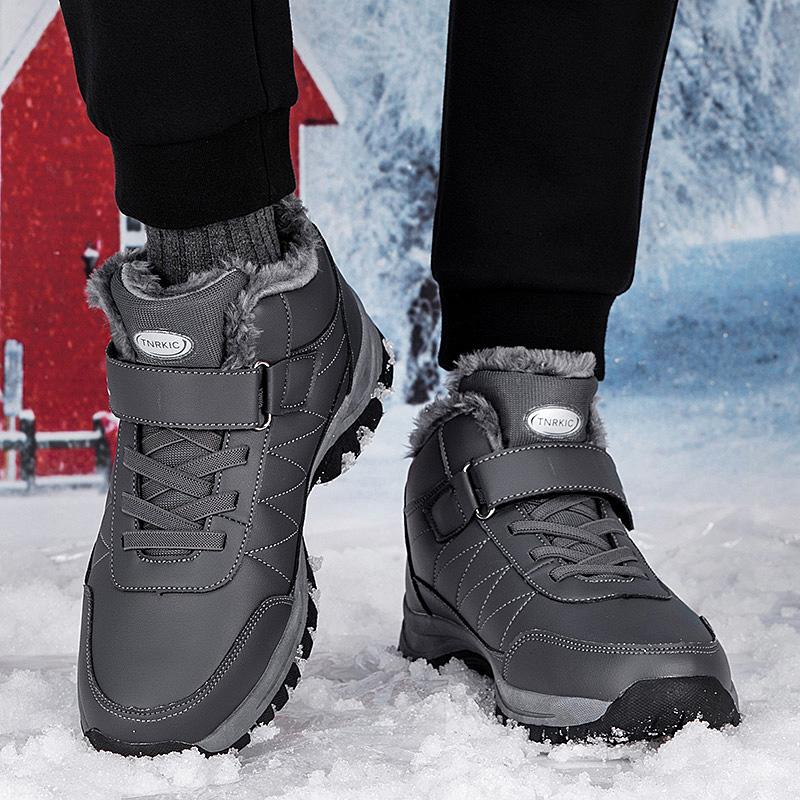 TUINANLE Unisex Platform Sneakers Women Winter Plush Warm Shoes Running Casual High Top Sports Shoes for Men