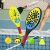 2 Pieces Kids Padel Rackets Ergonomic Handle Practical Trendy Paddle Tennis Racquets Paddles