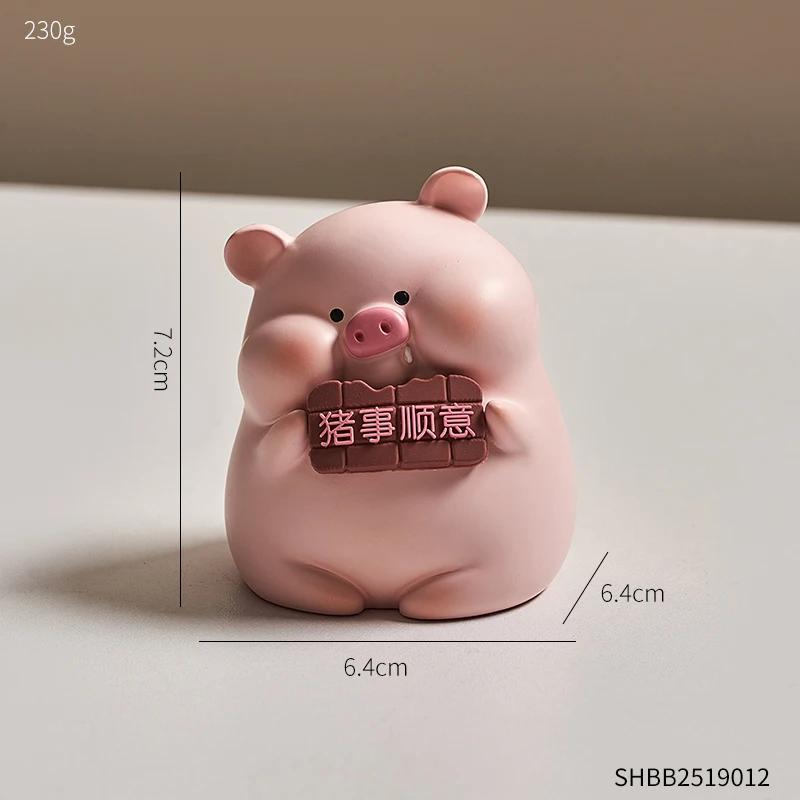 Художественный милый поросенок офисный стол креативное украшение девушка стол украшение автомобиль эмоциональная стабильность исцеление автомобиль сейф