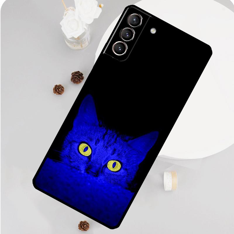 Чехол для телефона с глазом кошки для Samsung Galaxy S26 S25 S24 S20 S21 S22 S23 Ultra S10 Plus S25 FE Funda Cover