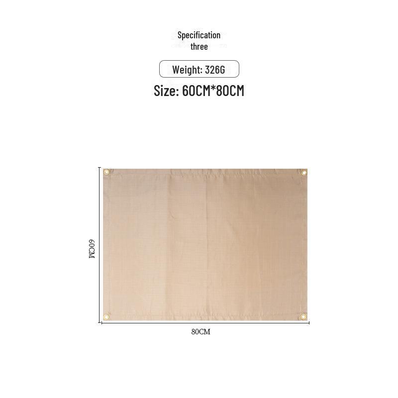 Fireproof Outdoor Picnic & Camping Mat - High Temp Flame Retardant Fiberglass Blanket