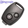 Jingyuqin With Rubber Pad Car Key Remote Fob Cover For Honda Accord CRV Pilot Civic 2003 2007 2008 2009 2010 2011 2012 2013