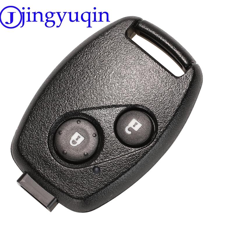 Jingyuqin With Rubber Pad Car Key Remote Fob Cover For Honda Accord CRV Pilot Civic 2003 2007 2008 2009 2010 2011 2012 2013
