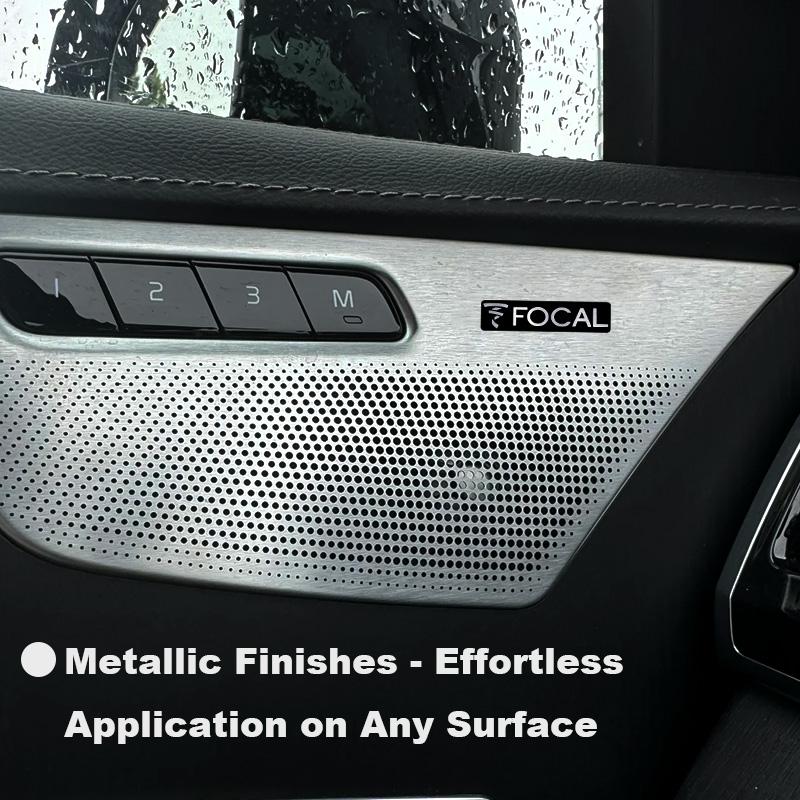 ABCC1 2/4/8 шт. высококачественный металлический логотип FOCAL для автомобиля Hi-Fi динамик аудио динамик значок стерео эмблема наклейка авто стайлинг