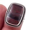 Кольцо из стерлингового серебра 925 пробы ручной работы с натуральным красным железным драгоценным камнем «Тигровый глаз» S.7 o8H45