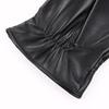 Hengyuanxiang Men's Premium Black Sheepskin Gloves