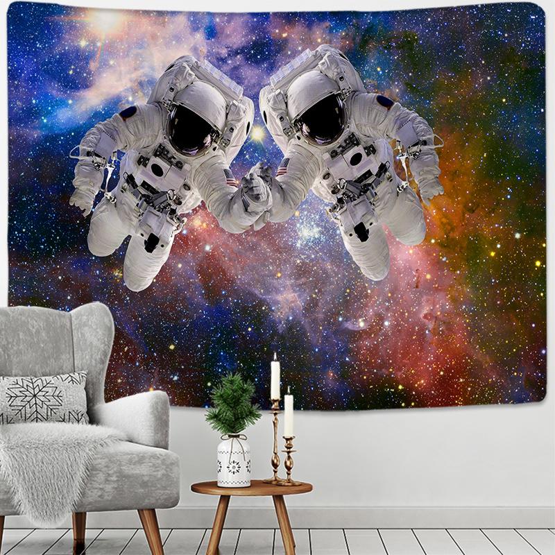 Гобелен с астронавтом «Вселенная», настенный гобелен, космический хиппи Тапитц, научная фантастика, коврик для путешествий, планеты, коврик с принтом, полиэстер, декор для комнаты