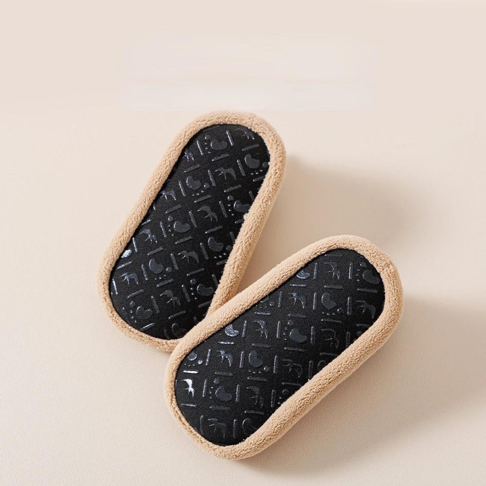Детские напольные носки для девочек и мальчиков для осени и зимы, домашние, комнатные, для первых шагов, сетчатые, дышащие, с мягкой подошвой, нескользящие, детские напольные туфли