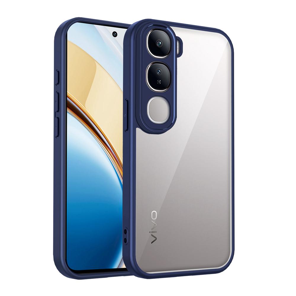 KEYSION Прозрачный чехол для телефона VIVO V40 SE 80W V40 Lite Мягкий силикон+ПК Прозрачная противоударная задняя крышка для телефона VIVO Y200 5G
