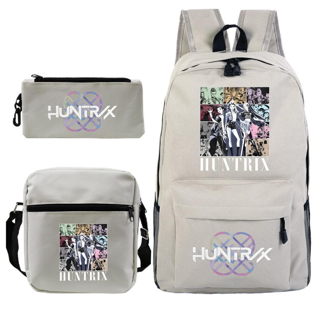 Animation Cartoon Printing Student Schoolbag Large Capacity Leisure Backpack Children'S Pencil Bag Shoulder Bag Set