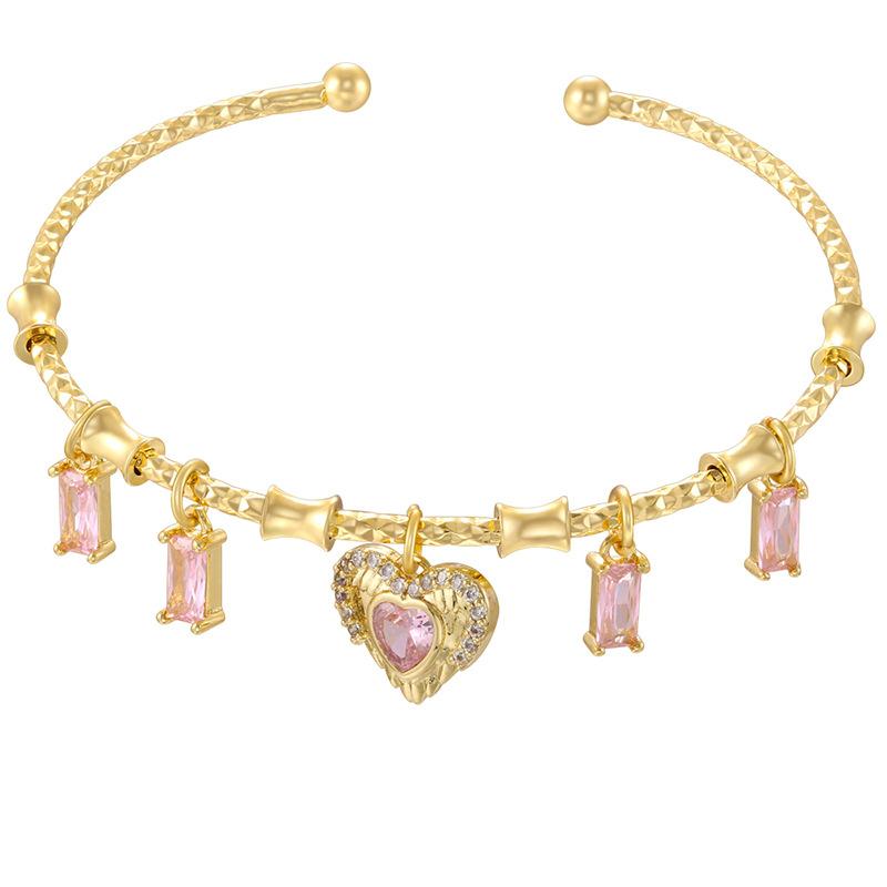 Beetle Octagram Rainbow Splicing Bracelet Personalized Geometric Water Drop Four-Leaf Clover Bracelet Vl648