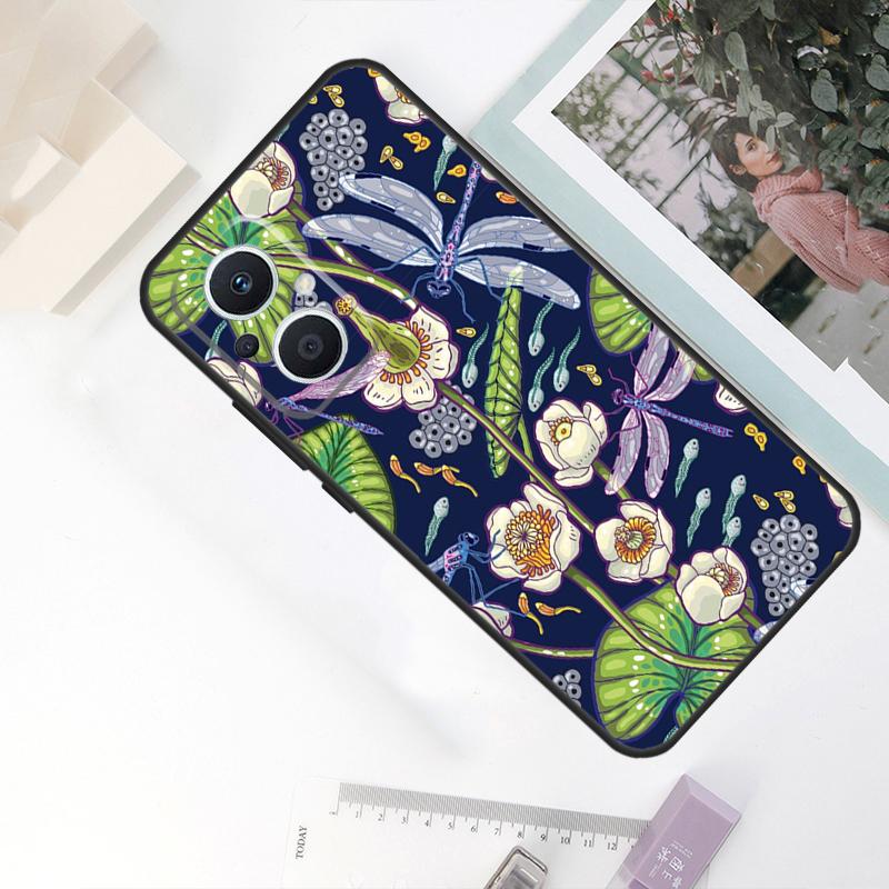 Чехол 'Стрекоза' для OPPO Reno 11F 4Z 5Z 8T 10 Pro 4 6 7 8 5 Lite OPPO Find X6 Pro X2 X3 X5 Lite Чехол