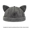 Шапка-бини с кошачьими ушками для взрослых и подростков, портативная шапка-бини без полей, весенне-летняя шляпа с защитой от УФ-лучей для велоспорта