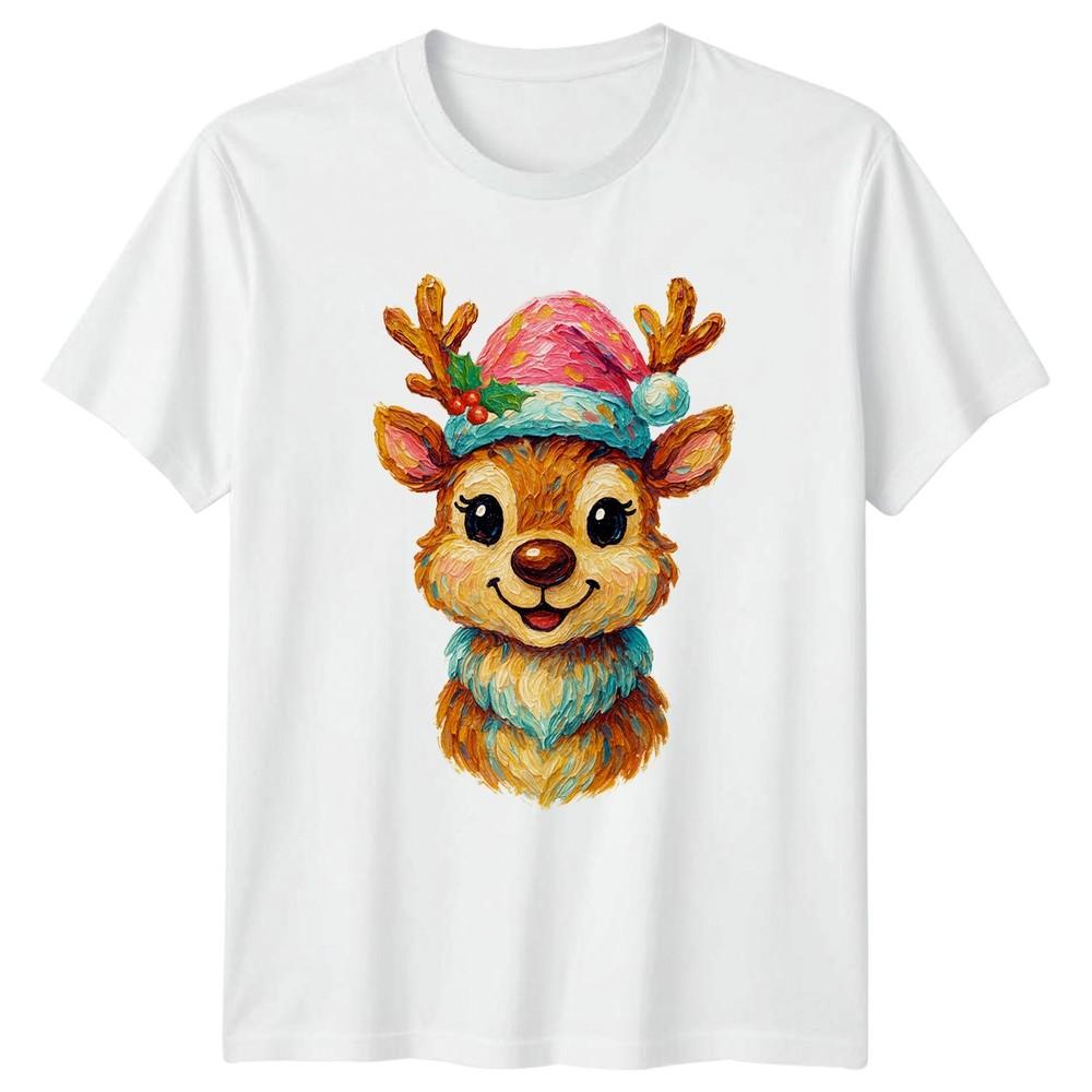 Reindeer Christmas Holiday Unisexs TShirt Unisexs Tee Graphic Unisex Top