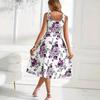 Bohemian Summer Dress Women Sleeveless Floral Printed Holiday One Piece