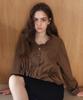 YUPPE Frill Layered Shirt_Brown
