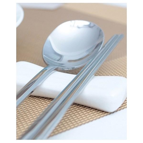 Simple Line Adult Cutlery Set, 10 Sets, Spoon + Chopsticks, Korean Popular Tableware