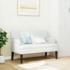 VidaXL Bench with Backrest, Sofa with Armrest, Banquette with Wooden Legs, Living Room Seat, Modern, 372154