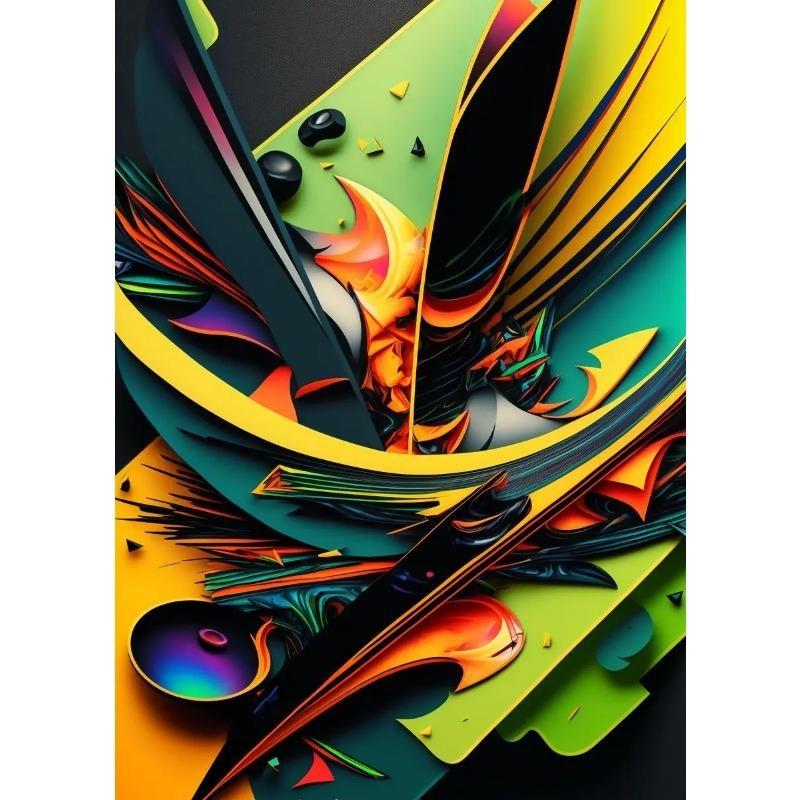 Nordic Abstract Geometric Canvas Prints Modern Aesthetic Wall Art for Living Room Gallery Decor