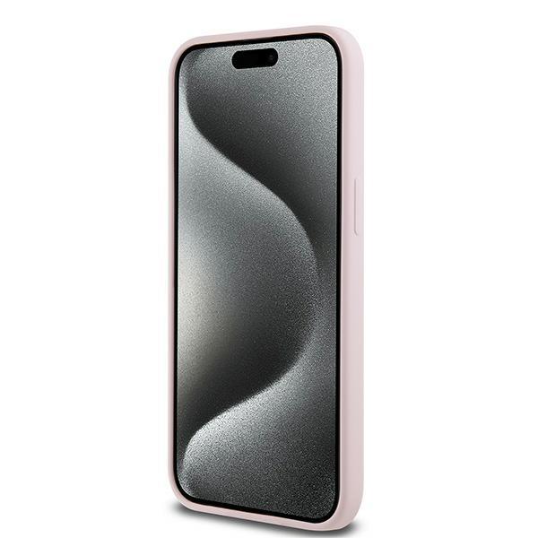 Karl Lagerfeld Klhmp15Lscmkcrhp Iphone 15 Pro 6.1 Różowy/Pink Hardcase Silicone Karl & Choupette Magsafe