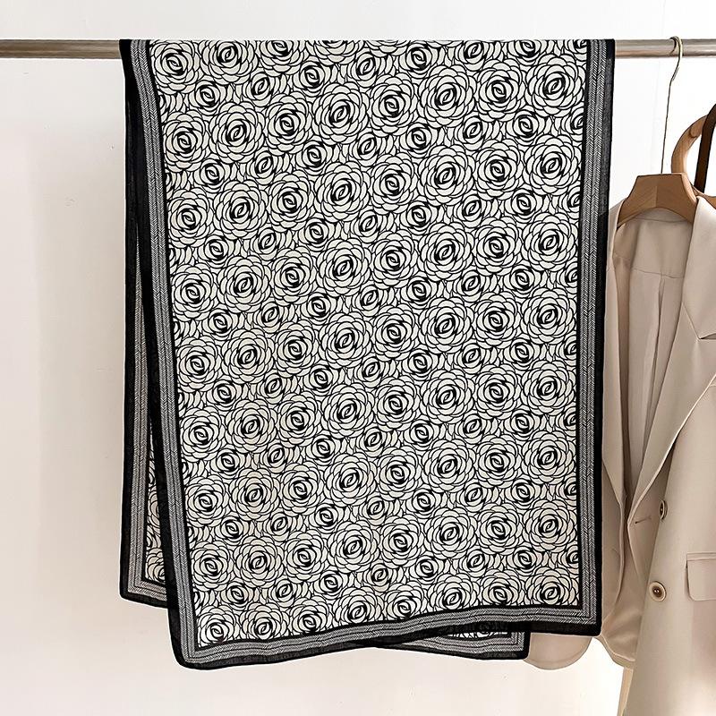 Новый модный шелковый шарф с ретро-принтом пейсли для женщин, осенне-зимний теплый платок, роскошная шаль, женские ветрозащитные шарфы, фуляр, буфандас