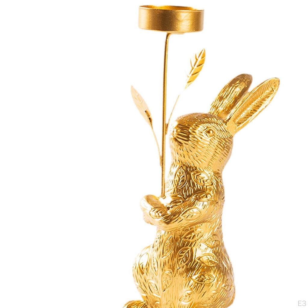 Подсвечник в виде кролика, элегантный центральный элемент стола для спальни, свадебного торжества
